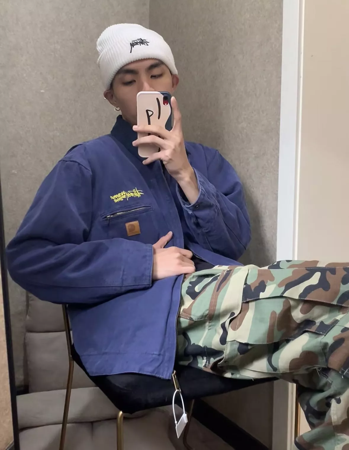 스투시 워시드 캔버스 블랭킷 안감 J97 재킷 상세 이미지 51