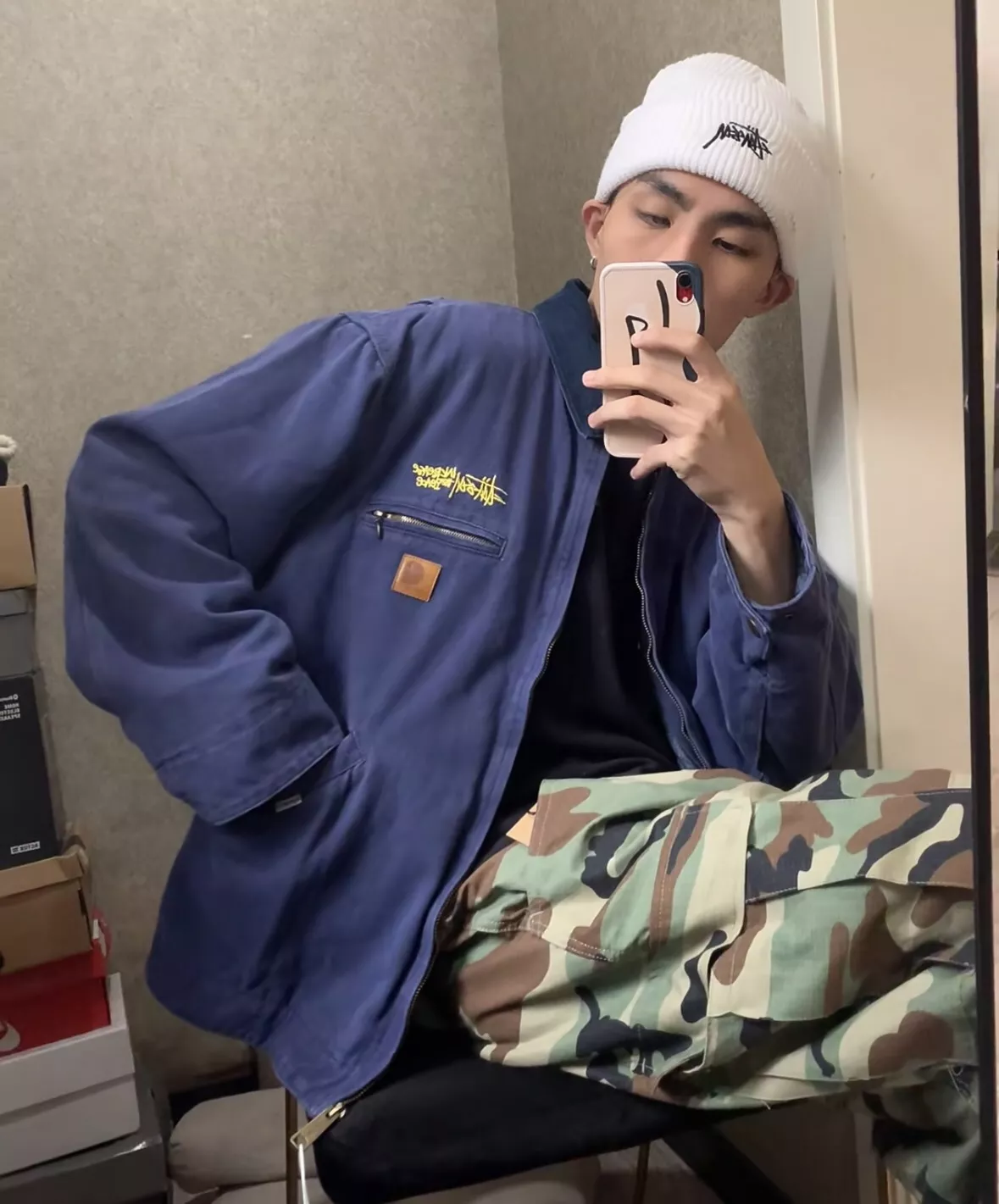 스투시 워시드 캔버스 블랭킷 안감 J97 재킷 상세 이미지 50