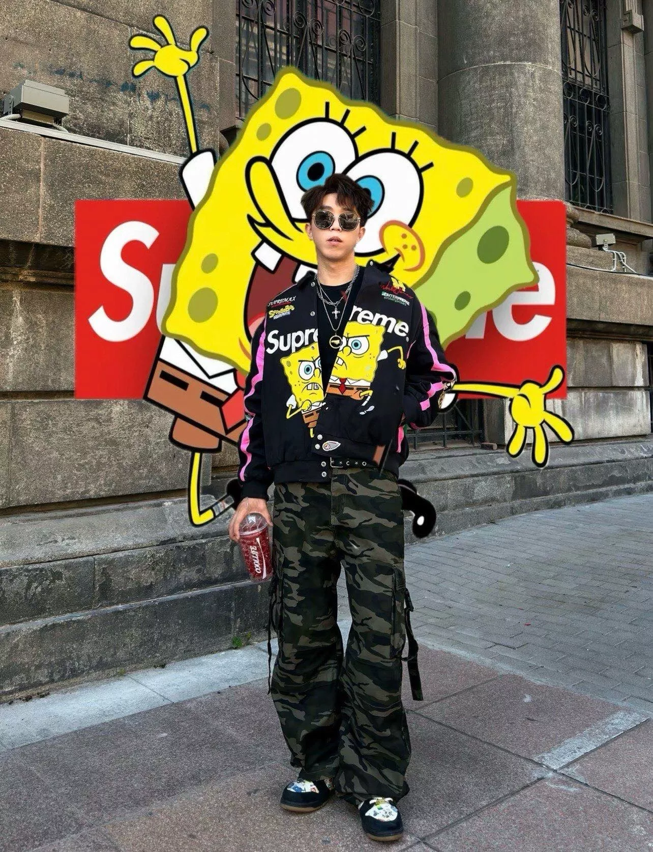 슈프림 카툰 패치 자수 레이싱 집업 재킷 상세 이미지 72