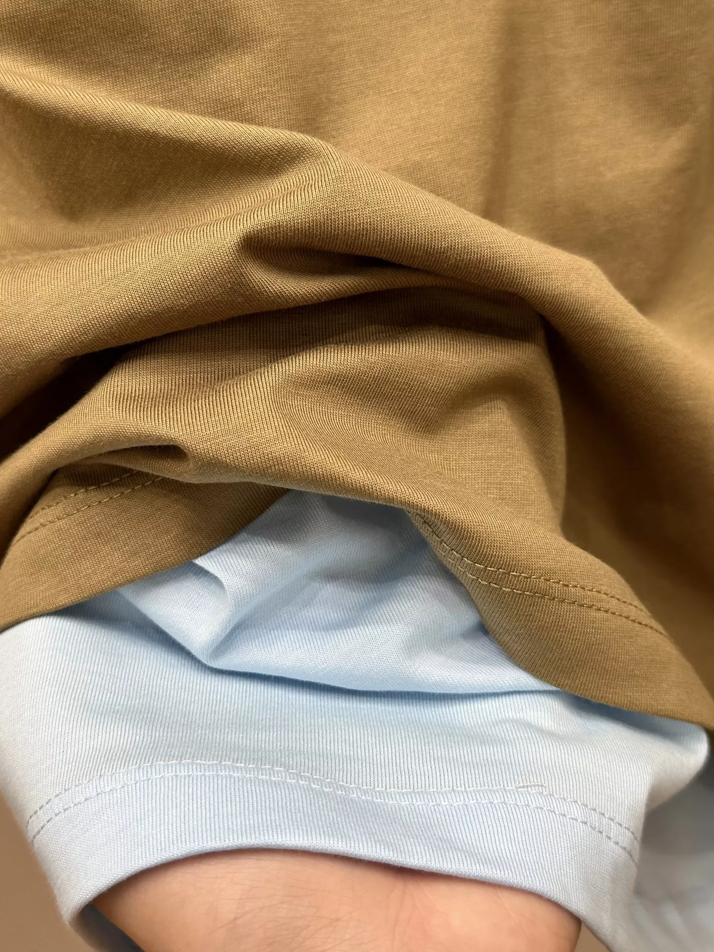 마르니 레이어드 배색 코튼 긴소매 티셔츠 상세 이미지 15