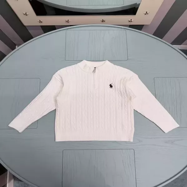 랄프로렌 케이블 짜임 라운드넥 롱슬리브 니트