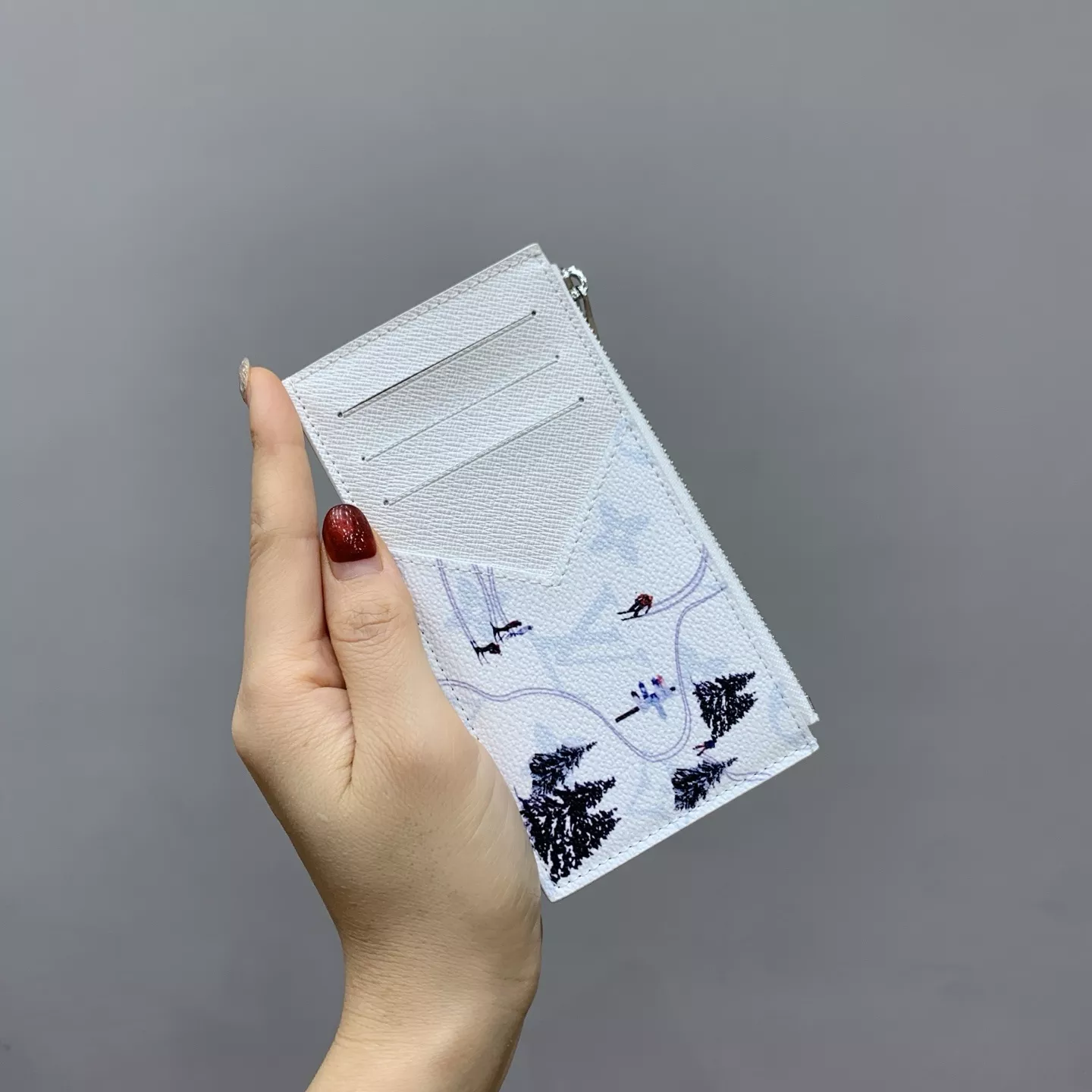루이비통 코인 포켓 화이트 플라워 카드 지갑 상세 이미지 12