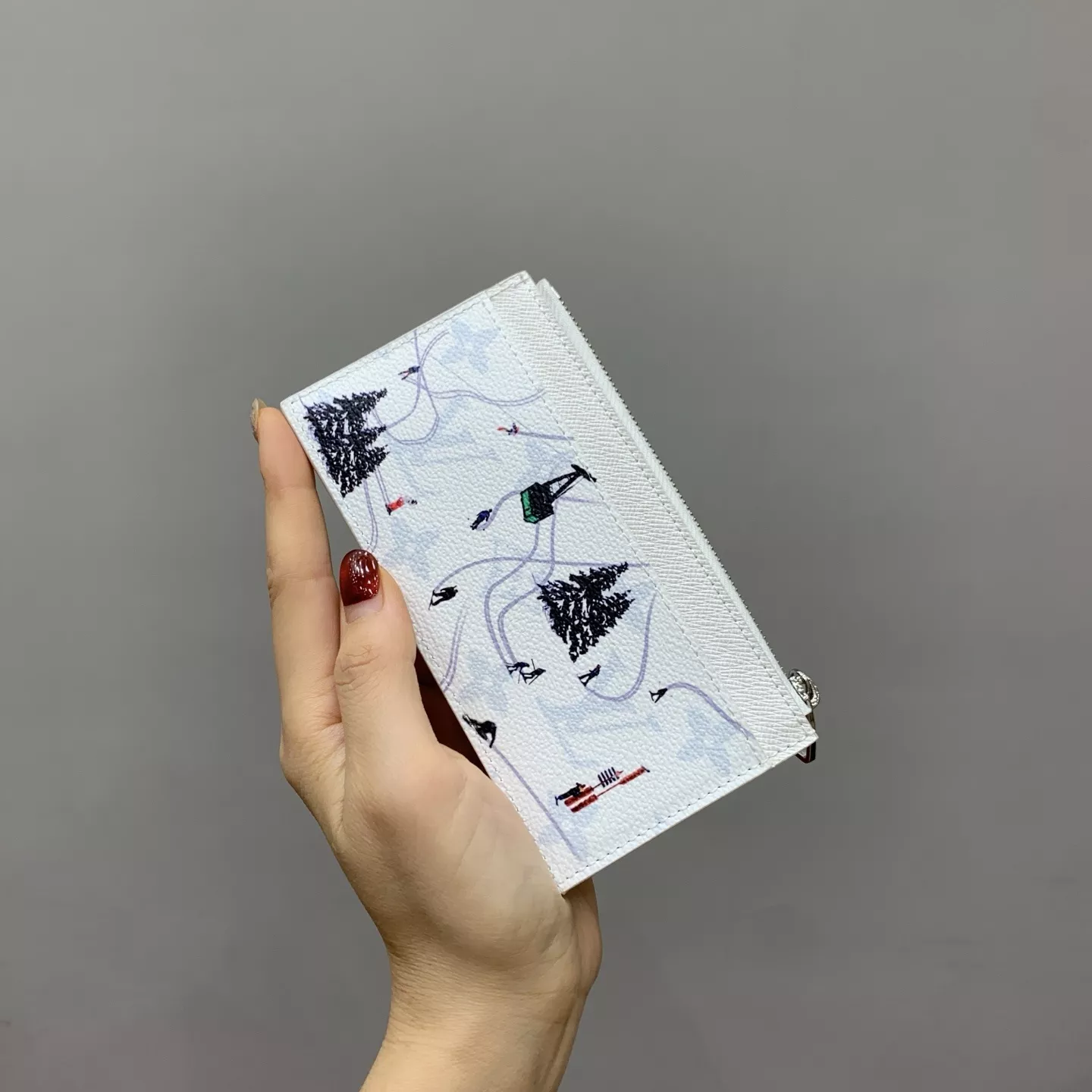 루이비통 코인 포켓 화이트 플라워 카드 지갑 상세 이미지 13
