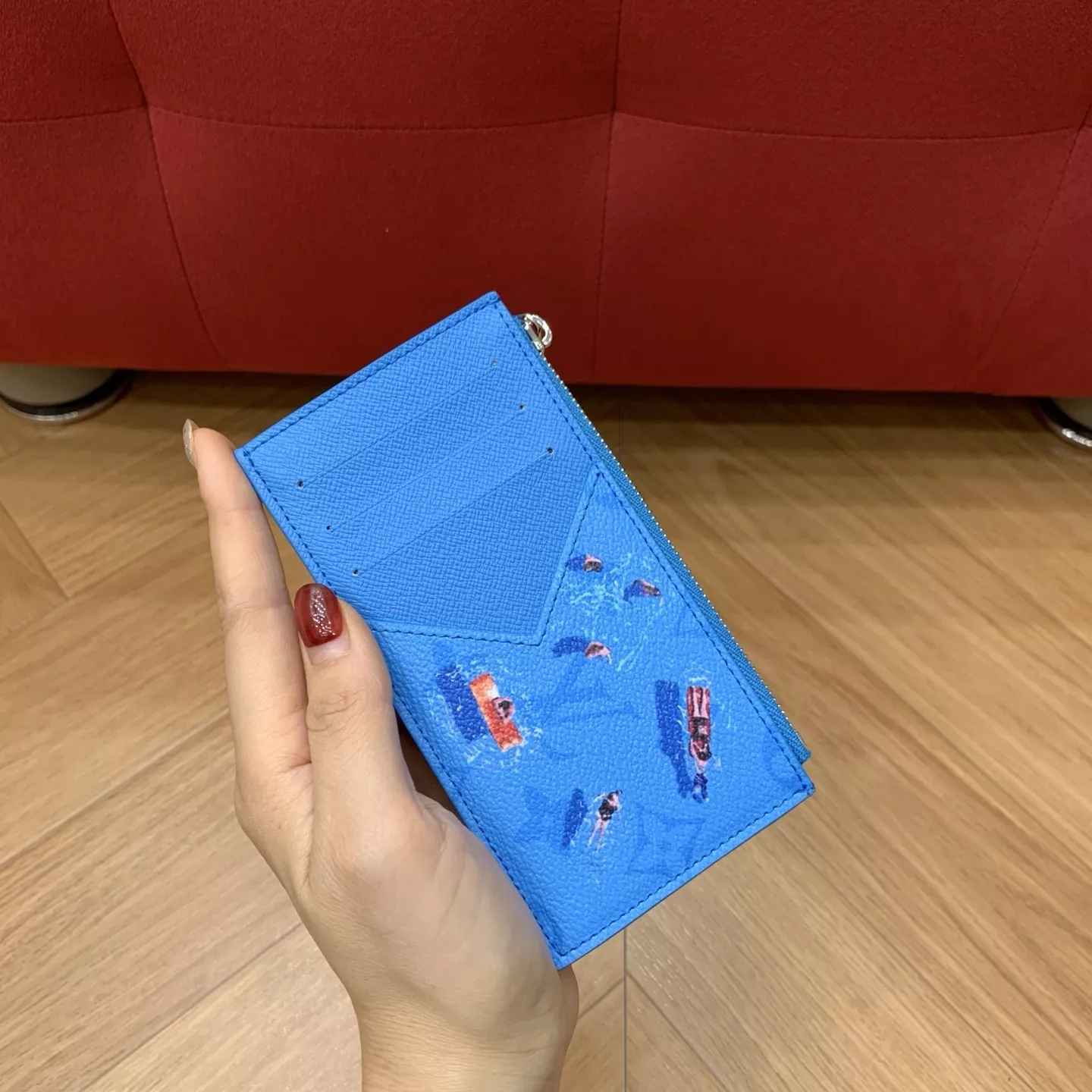 루이비통 서핑 블루 플라워 코인 카드 홀더 상세 이미지 12
