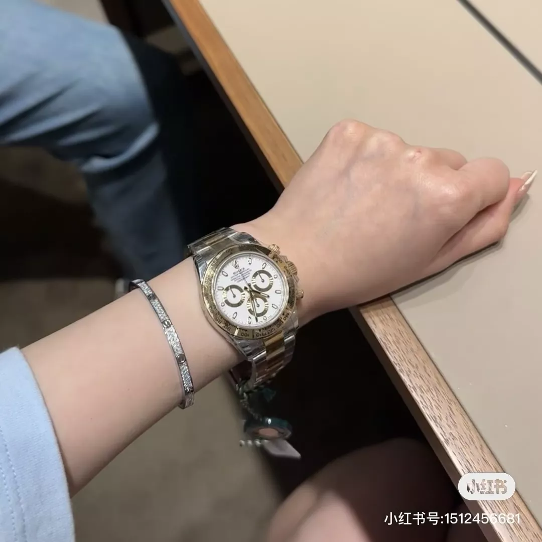롤렉스 세라믹 베젤 화이트 다이얼 오토매틱 손목시계 상세 이미지 10