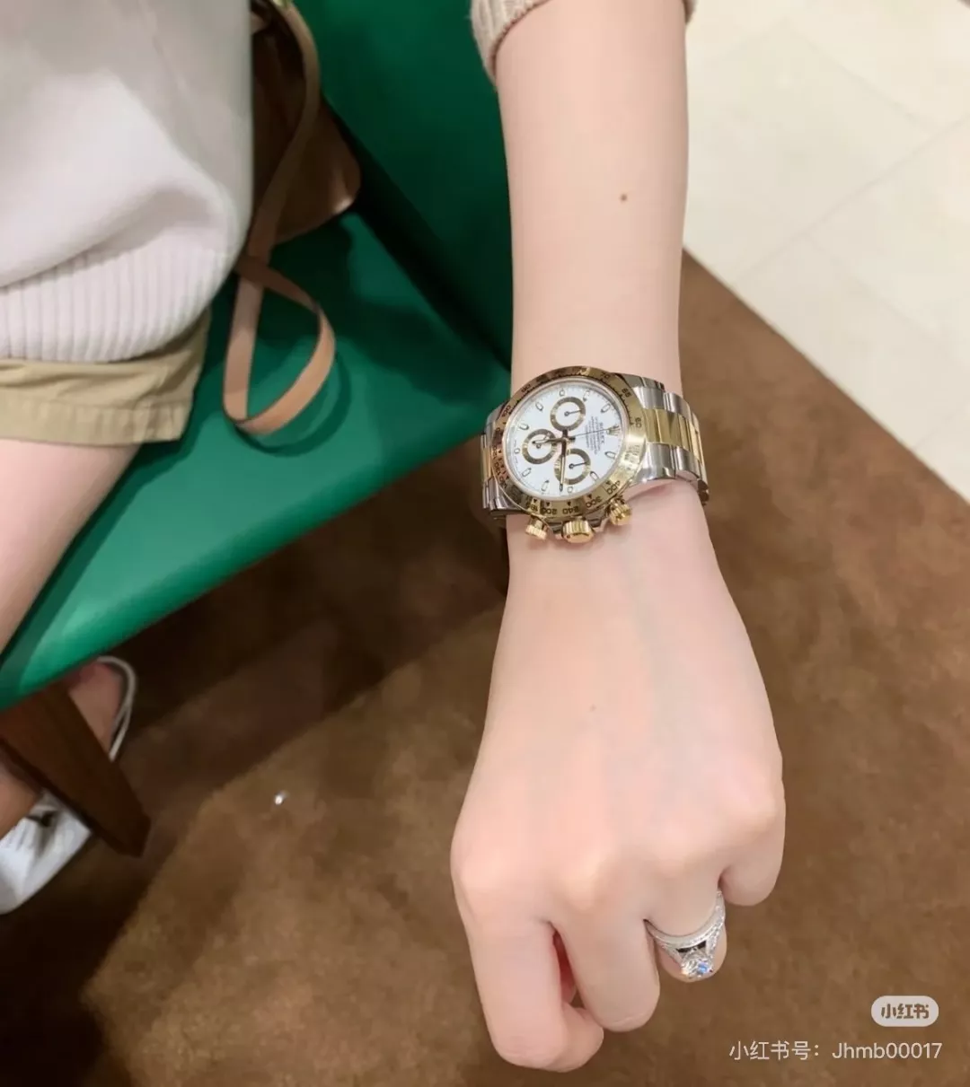 롤렉스 세라믹 베젤 화이트 다이얼 오토매틱 손목시계 상세 이미지 11