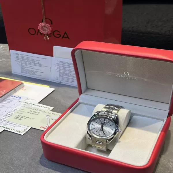 오메가 40mm 스틸 사파이어 크리스탈 기계식 손목시계