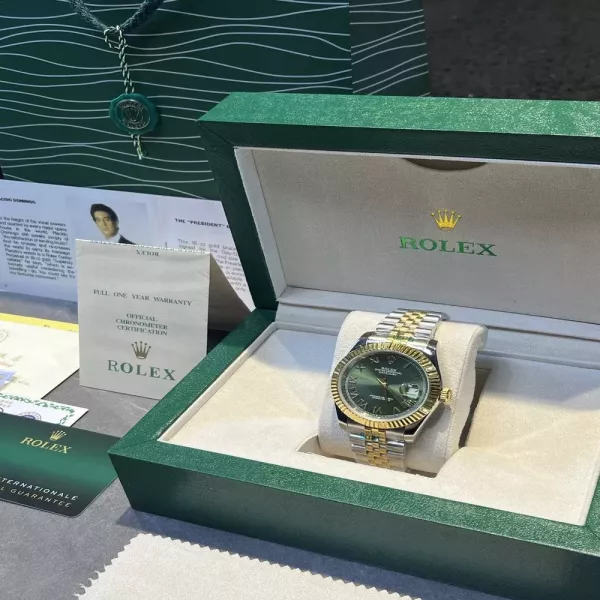 롤렉스 로그 시리즈 40mm 스테인리스 기계식 손목시계