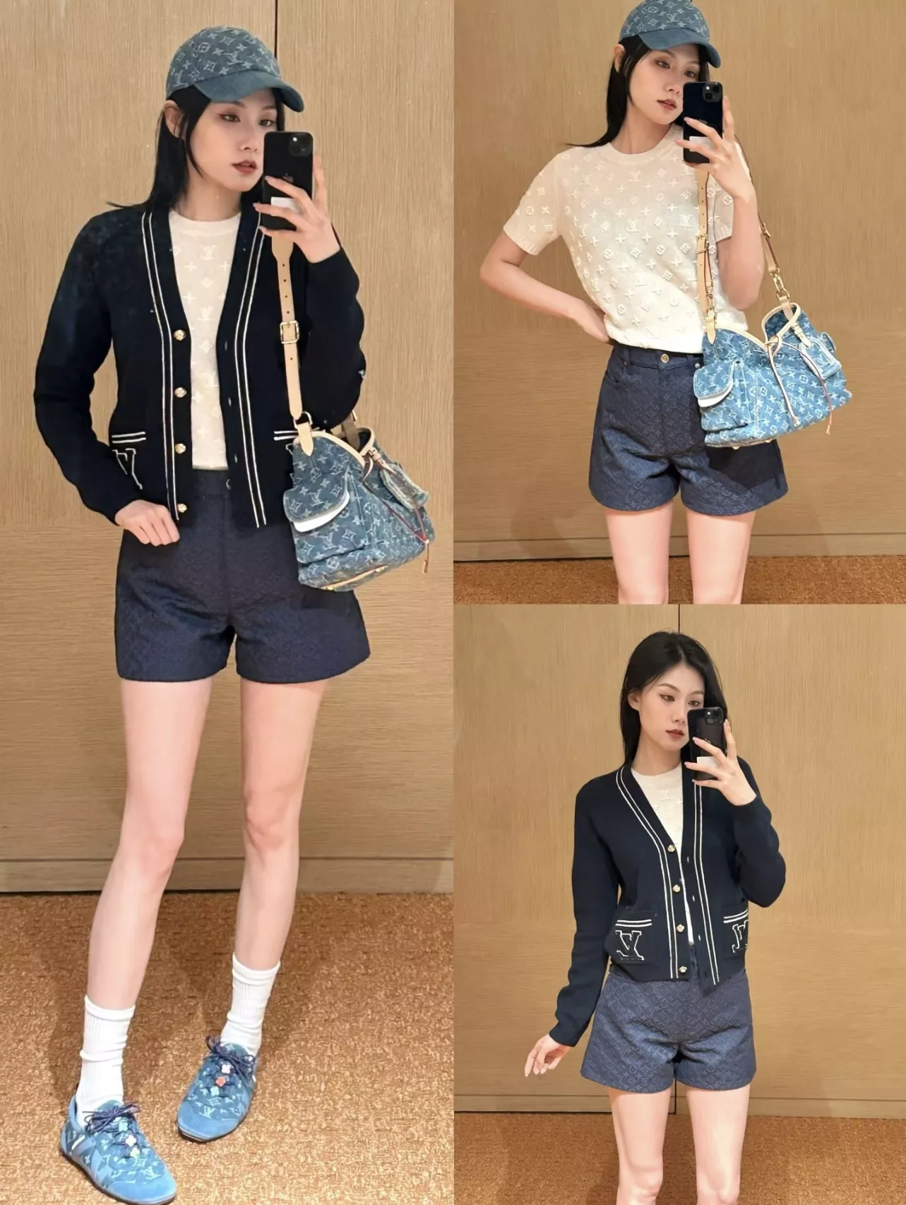 루이비통 워시드 블루 데님 카고 캐리올 숄더백 상세 이미지 31
