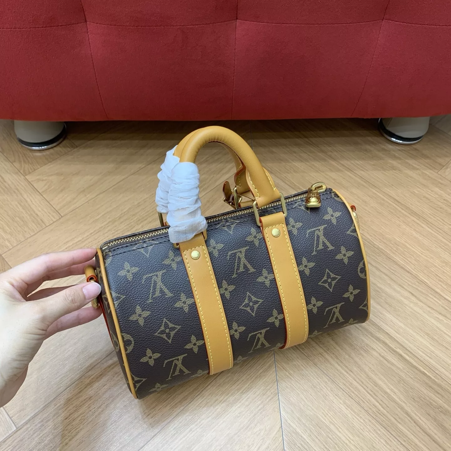 루이비통 모노그램 캔버스 키폴 25 보스턴백 상세 이미지 21