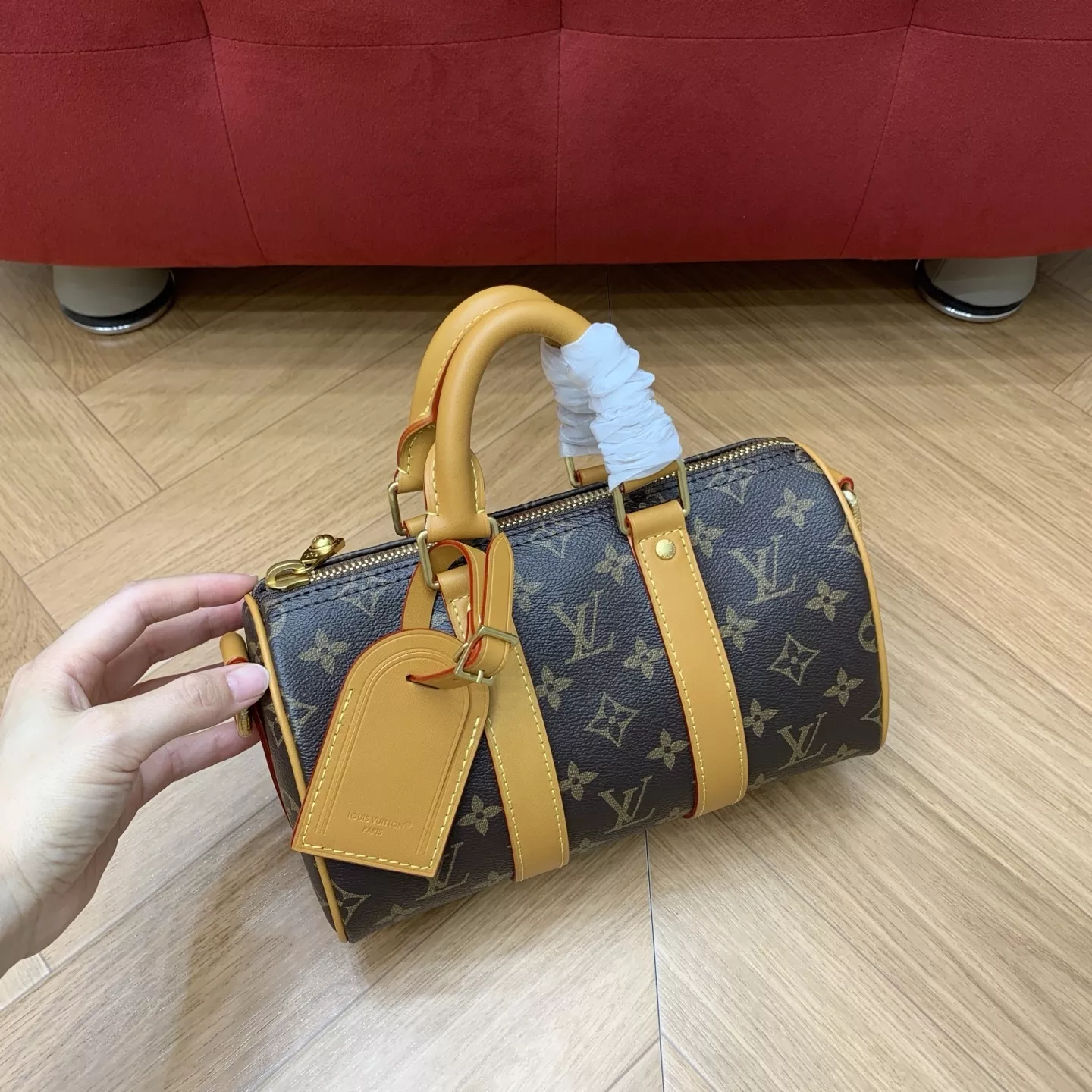 루이비통 모노그램 캔버스 키폴 25 보스턴백 상세 이미지 20