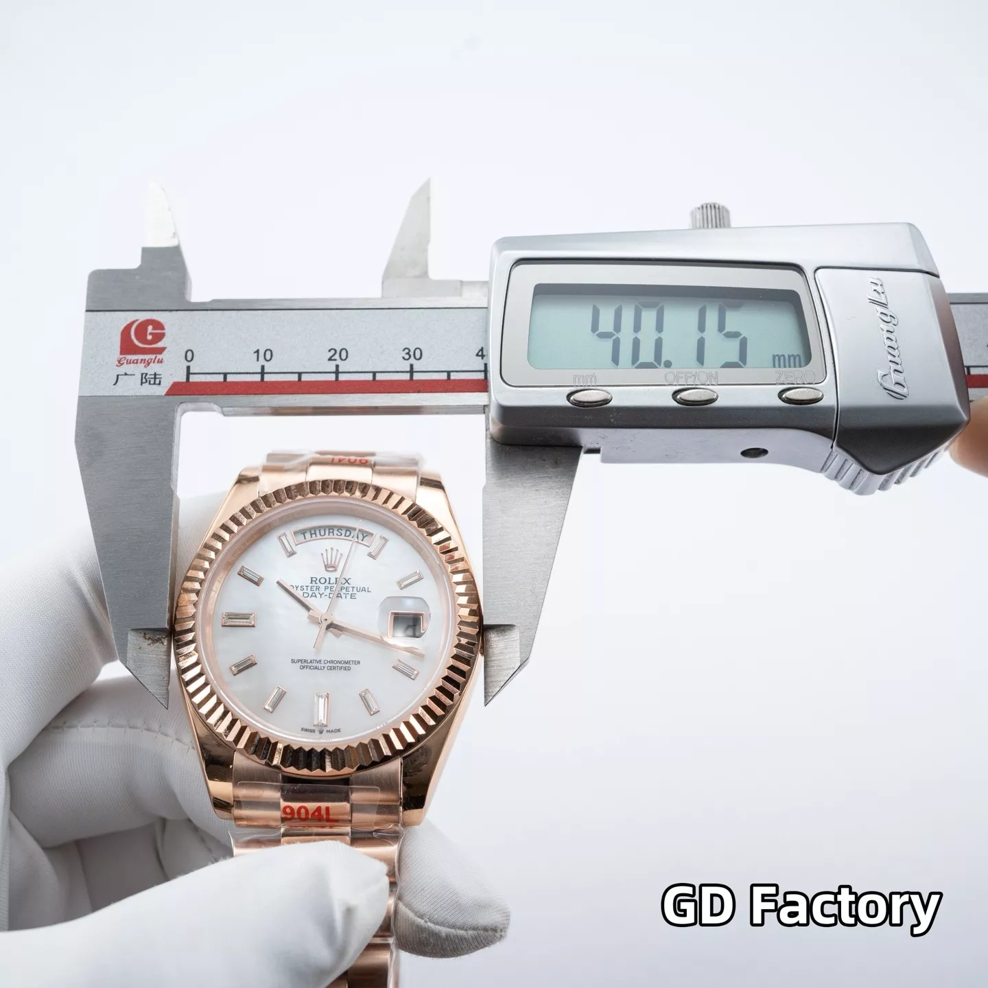롤렉스 데이데이트 40mm 데이-데이트 메탈 손목시계 상세 이미지 15