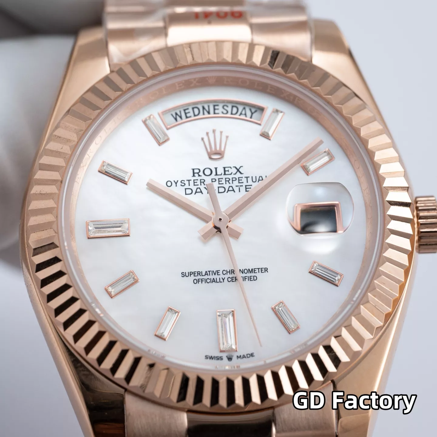 롤렉스 데이데이트 40mm 데이-데이트 메탈 손목시계 상세 이미지 10