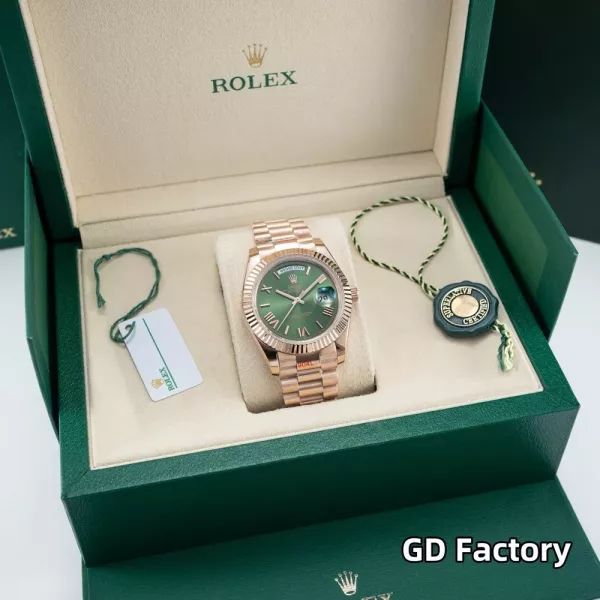루이비통 40mm 데이데이트 스타일 메탈 손목시계