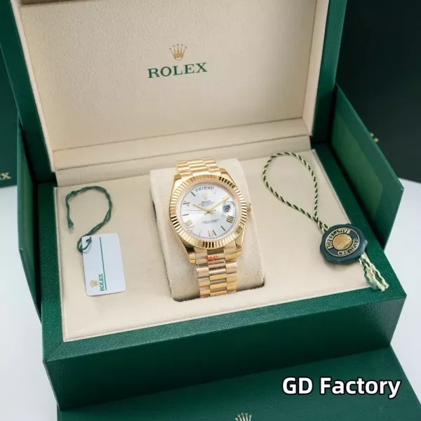 롤렉스 40mm 데이데이트 스타일 사파이어 메탈 시계
