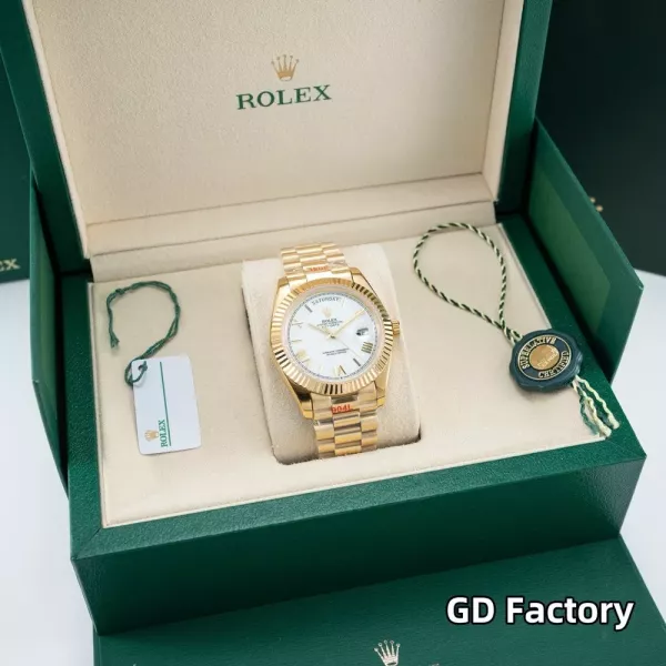루이비통 데이데이트 40mm 메탈 브레이슬릿 데이 데이트 손목시계