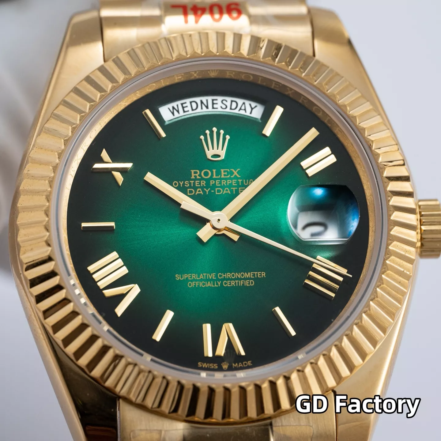 롤렉스 데이데이트 40mm 그린 다이얼 메탈 손목시계 상세 이미지 10