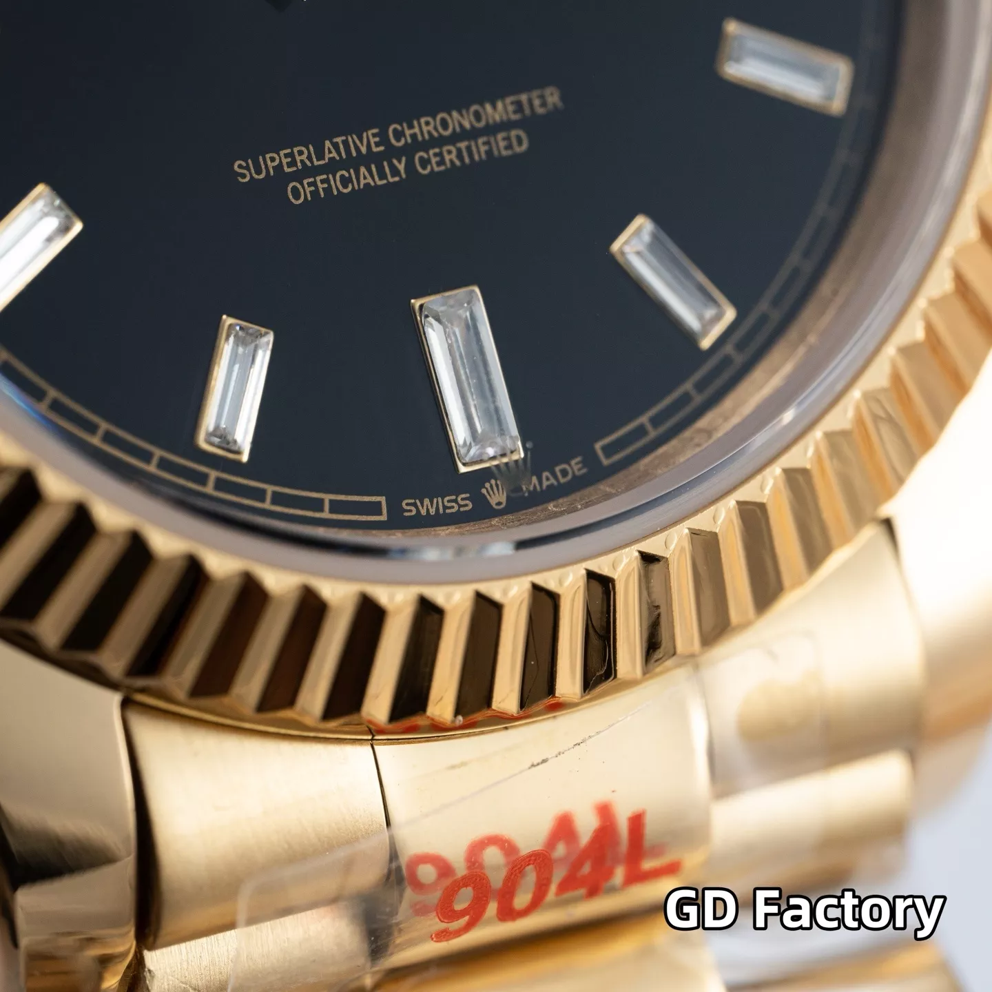 루이비통 40mm 데이데이트 사파이어 크리스탈 메탈 시계 상세 이미지 13