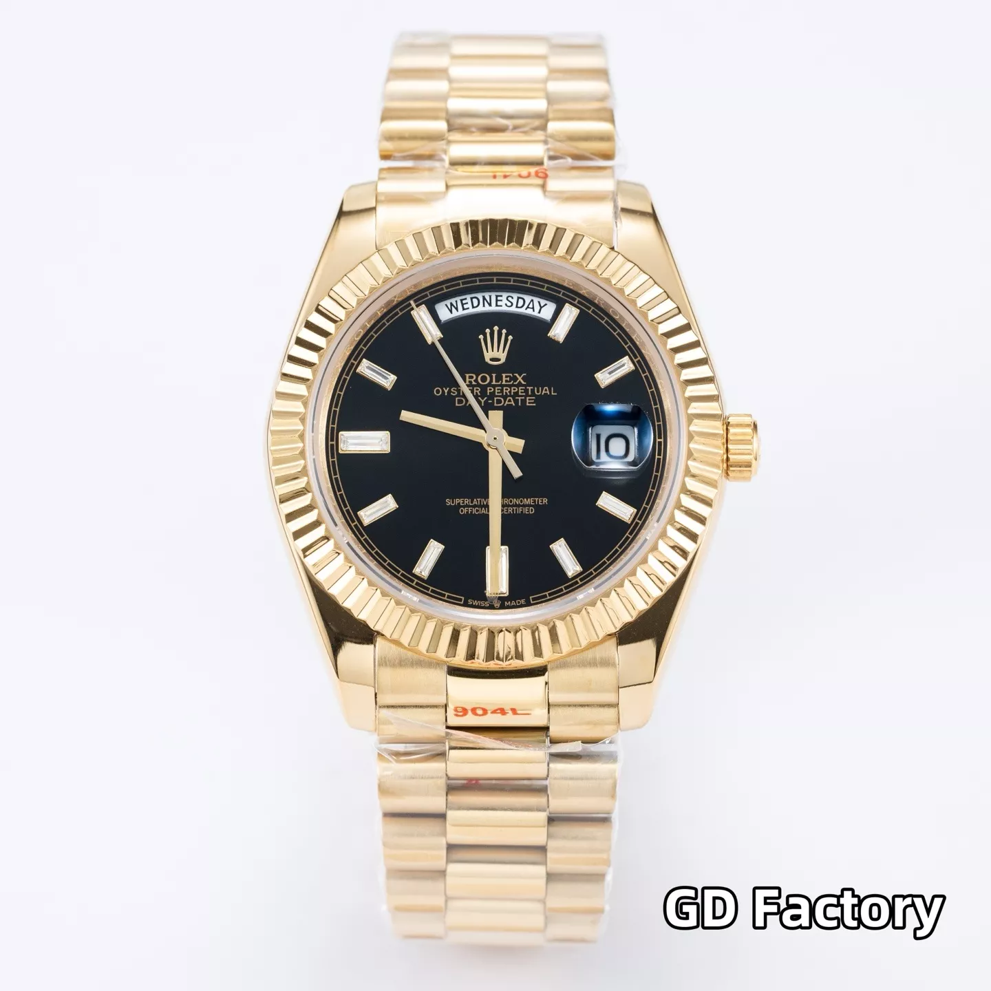 루이비통 40mm 데이데이트 사파이어 크리스탈 메탈 시계 상세 이미지 19