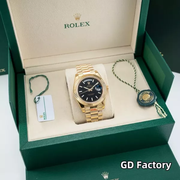 롤렉스 40mm 데이데이트 사파이어 크리스탈 메탈 손목시계