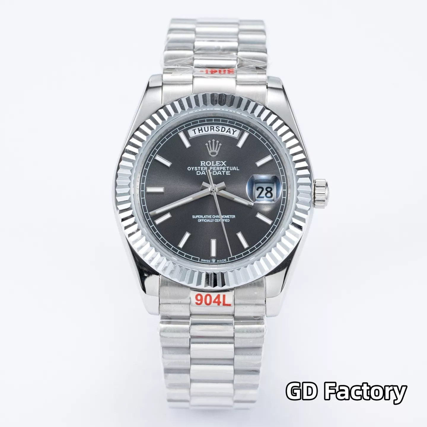 루이비통 40mm 데이데이트 사파이어 크리스탈 메탈 시계 상세 이미지 19