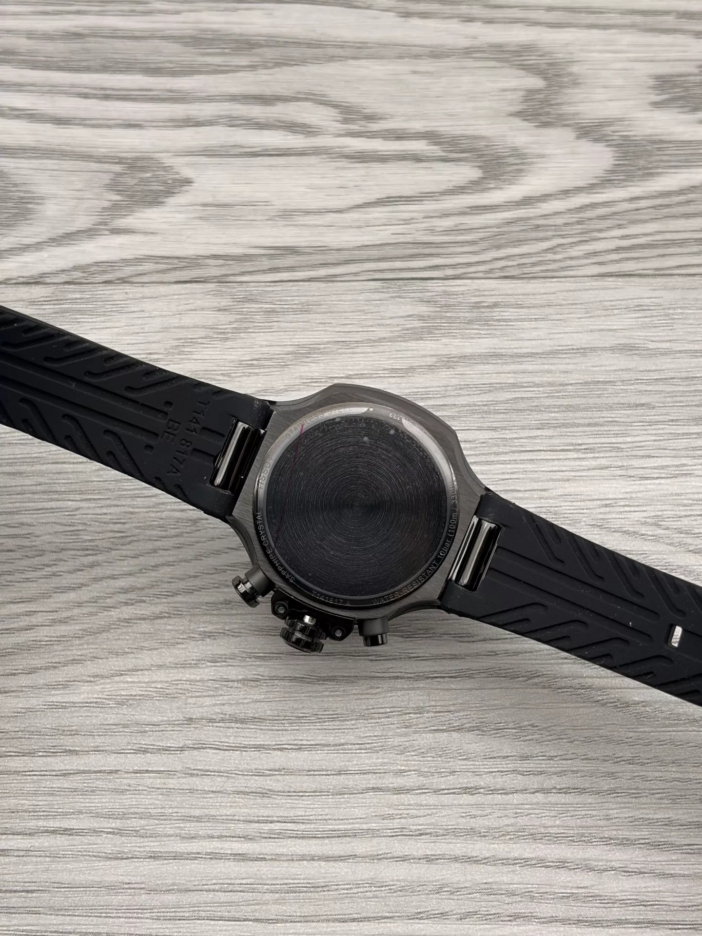 티쏘 모토GP 크로노그래프 38mm 러버 스트랩 손목시계 상세 이미지 6