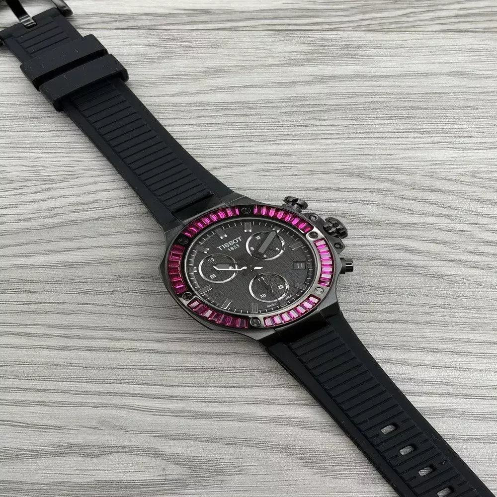티쏘 모토GP 38mm 실리콘 스트랩 크로노그래프 손목시계