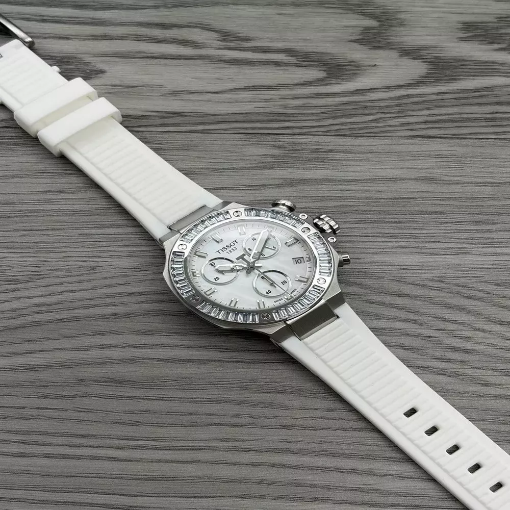 티쏘 모토GP 38mm 실리콘 스트랩 크로노그래프 손목시계