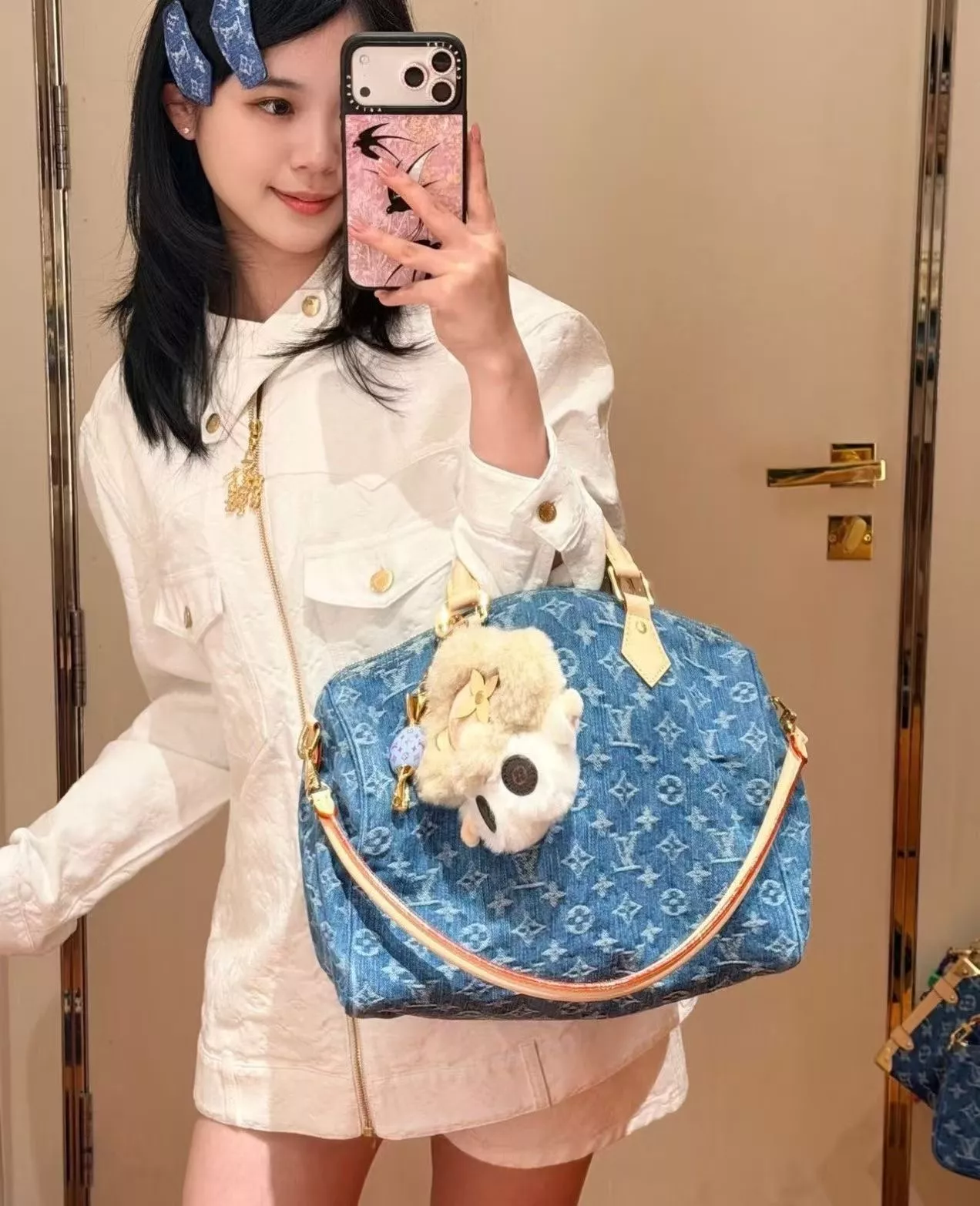 루이비통 스피디 소프트 30 데님 모노그램 보스턴백 상세 이미지 21