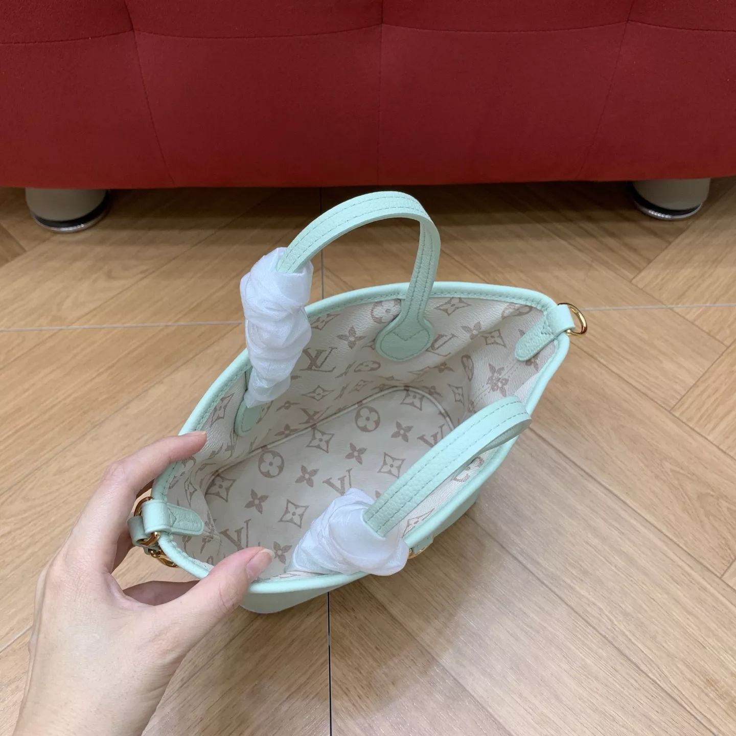루이비통 BB 리버서블 쇼핑백 캔버스 토트백 상세 이미지 23