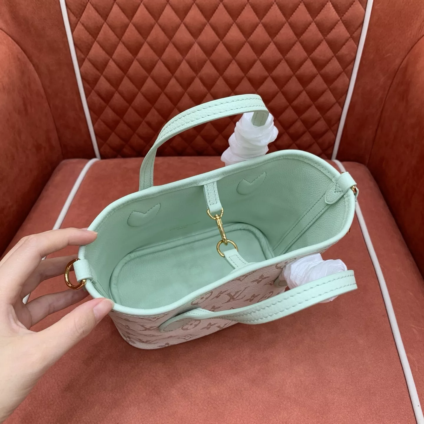 루이비통 BB 리버서블 쇼핑백 캔버스 토트백 상세 이미지 8