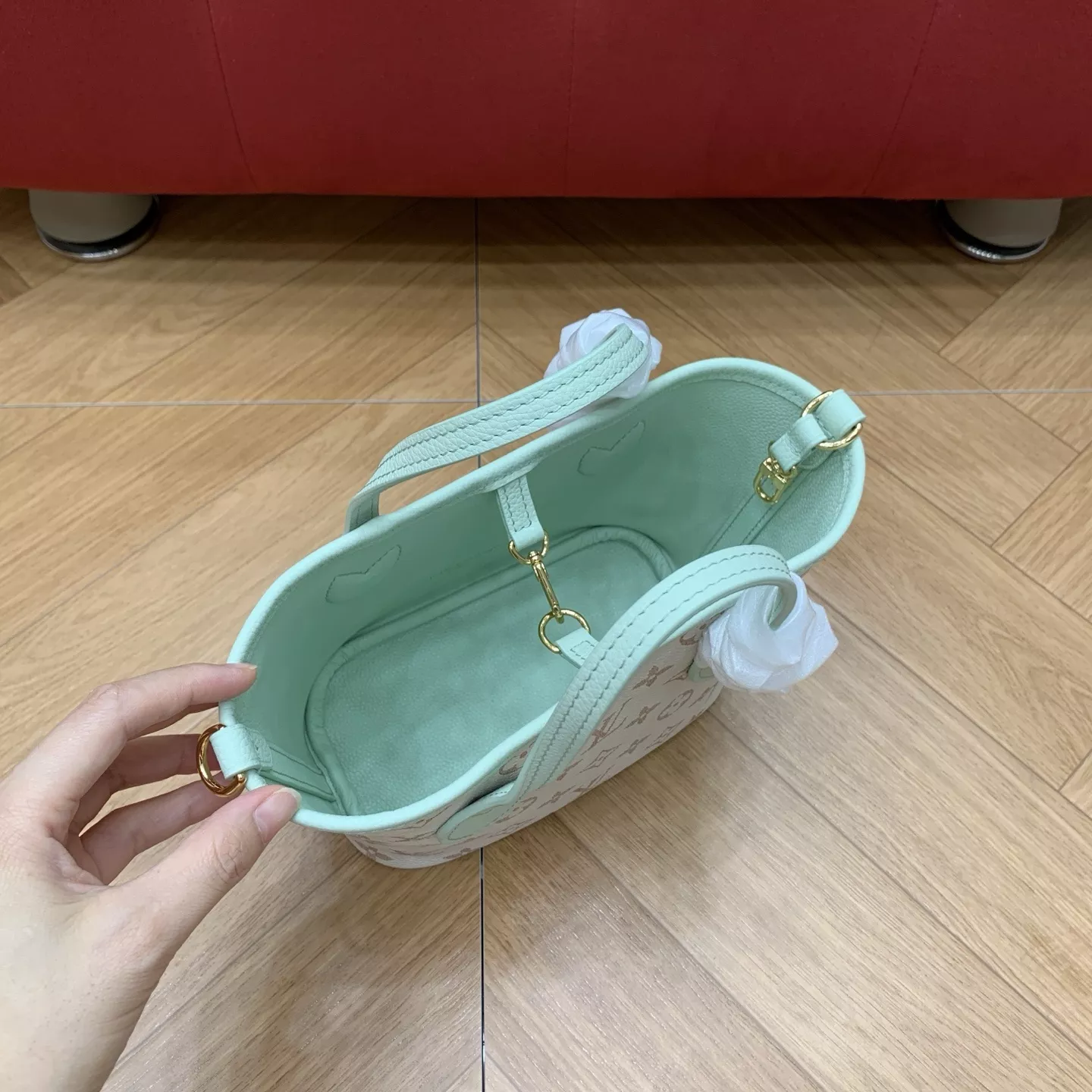 루이비통 BB 리버서블 쇼핑백 캔버스 토트백 상세 이미지 20