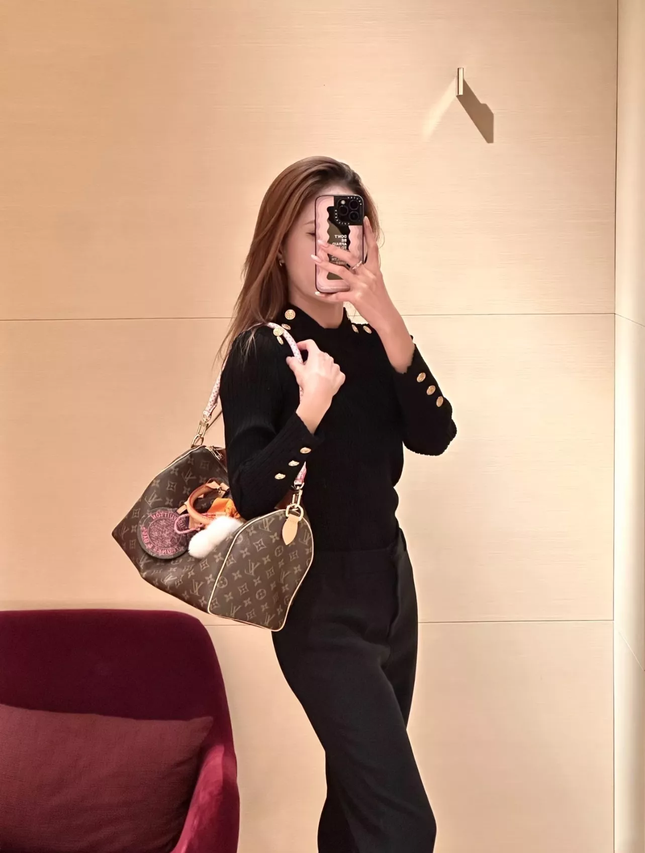 루이비통 스피디 소프트 30 모노그램 참 장식 보스턴백 상세 이미지 34