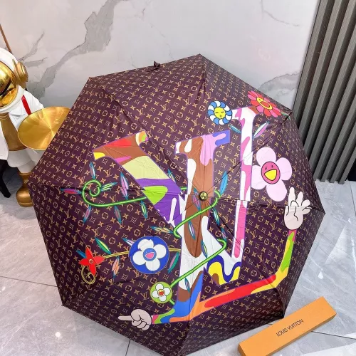 루이비통 모노그램 올오버 프린트 삼단 자동 우산
