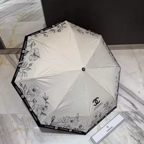 샤넬 삼단 자동 접이식 자외선 차단 양우산