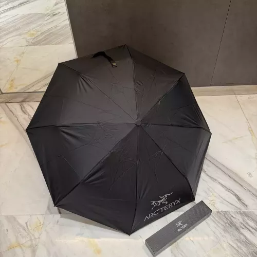 아크테릭스 전자동 접이식 블랙 코팅 자외선 차단 우산