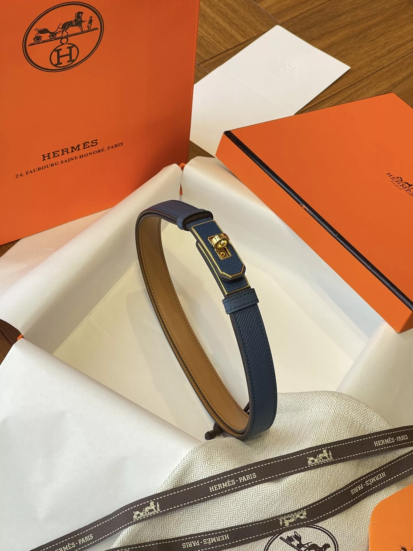 에르메스 켈리 더블 레이어 엡송 소가죽 18 벨트 상세 이미지 91