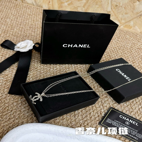 샤넬 클래식 더블 C 로고 47cm 체인 목걸이