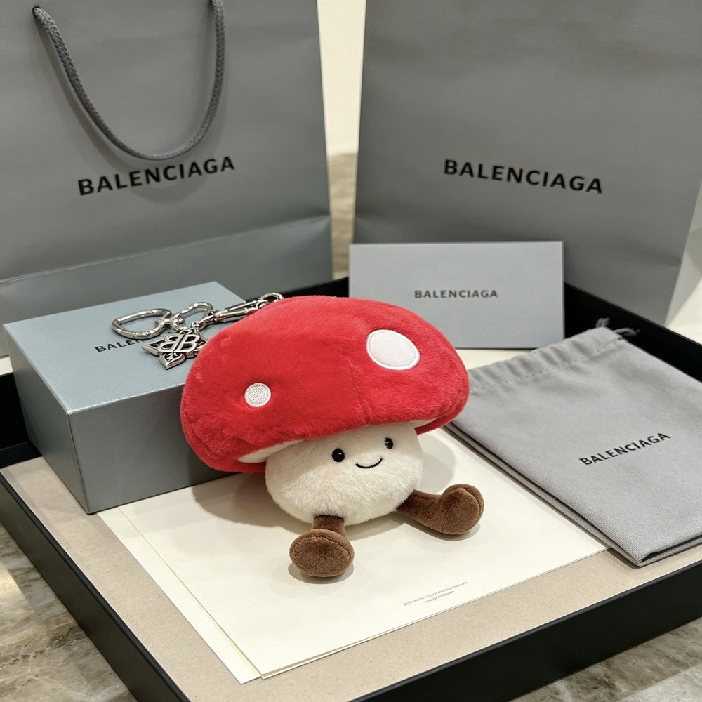 발렌시아가 버섯 인형 빈티지 키링 백참