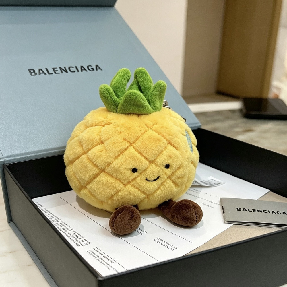 발렌시아가 파인애플 인형 키링 백참