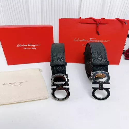 페라가모 8자 버클 양면 소가죽 3.5cm 벨트