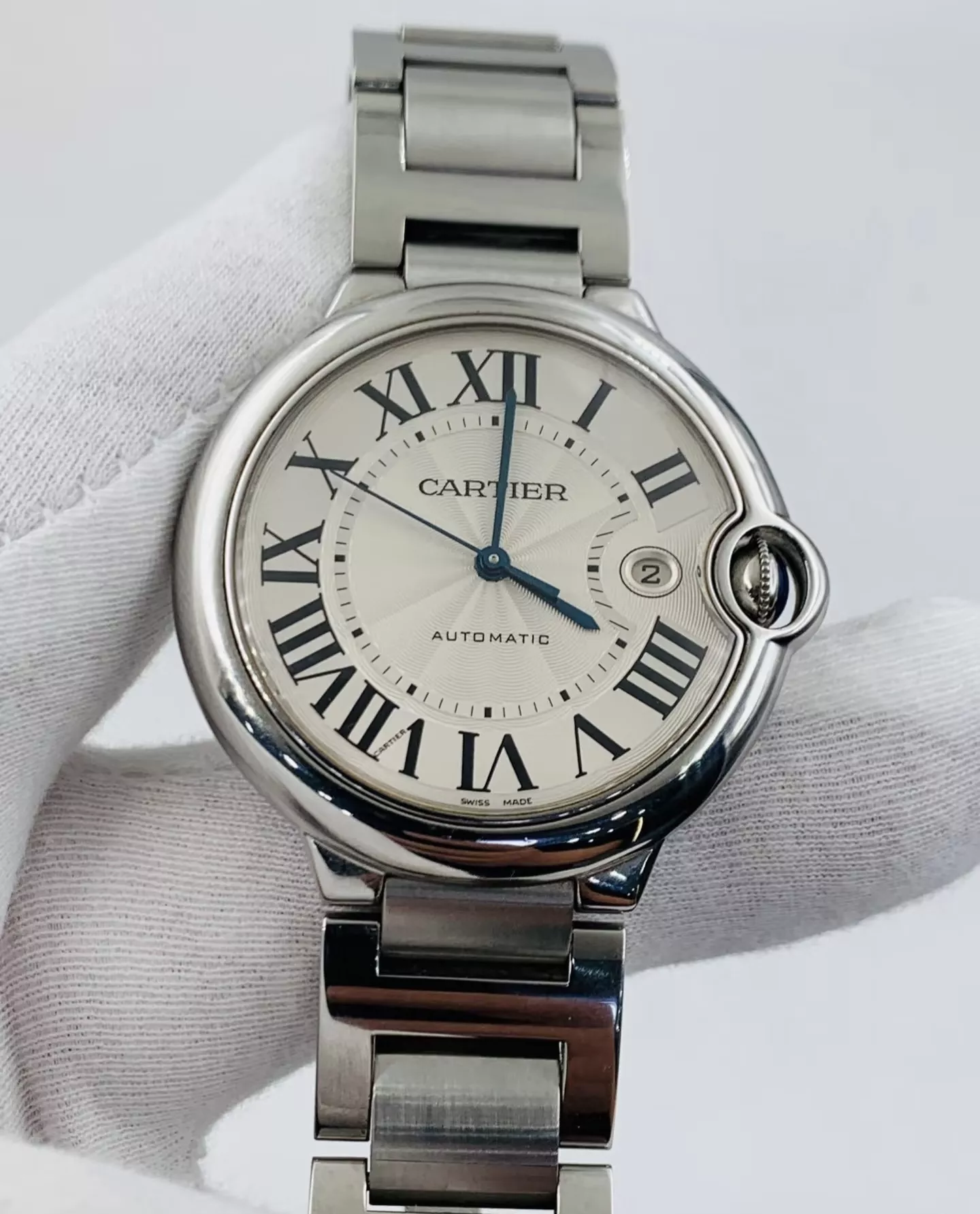 까르띠에 블루 벌룬 42mm·33mm 스테인리스 기계식 손목시계 상세 이미지 3
