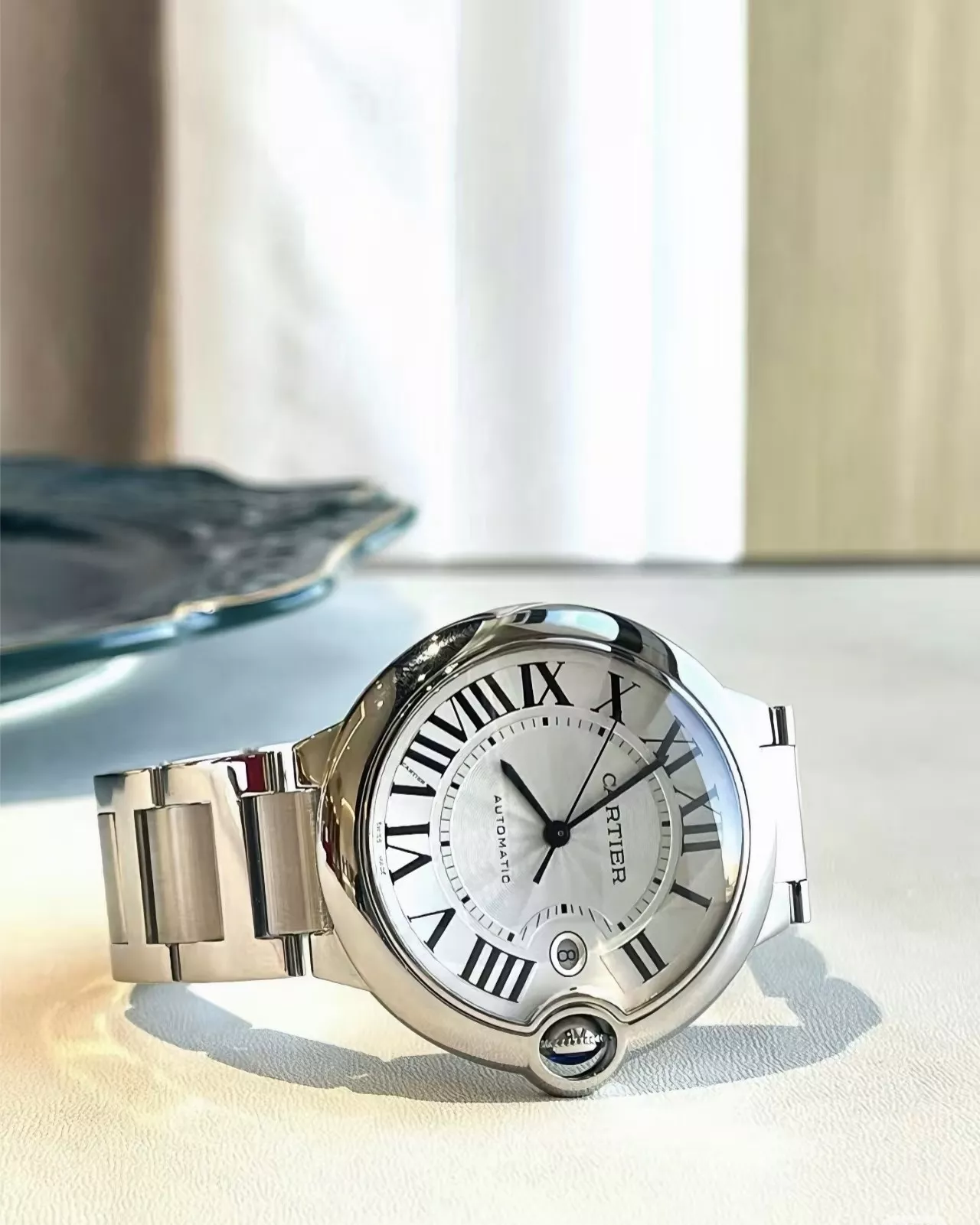 까르띠에 블루 벌룬 42mm·33mm 스테인리스 기계식 손목시계 상세 이미지 6