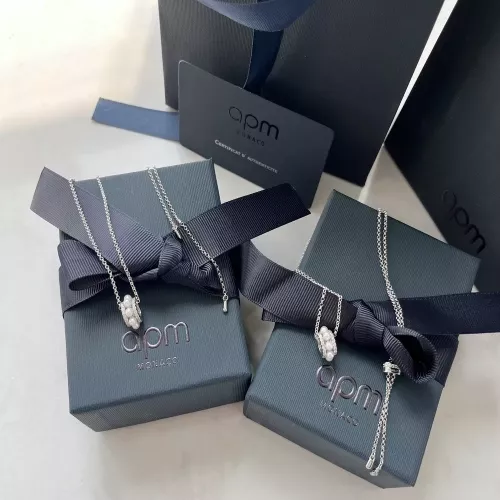 에이피엠 진주 장식 길이 조절 펜던트 목걸이