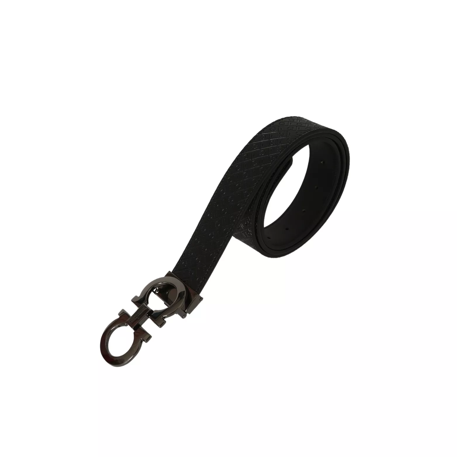 페라가모 간치니 압화 패턴 스무스 버클 소가죽 벨트 상세 이미지 7