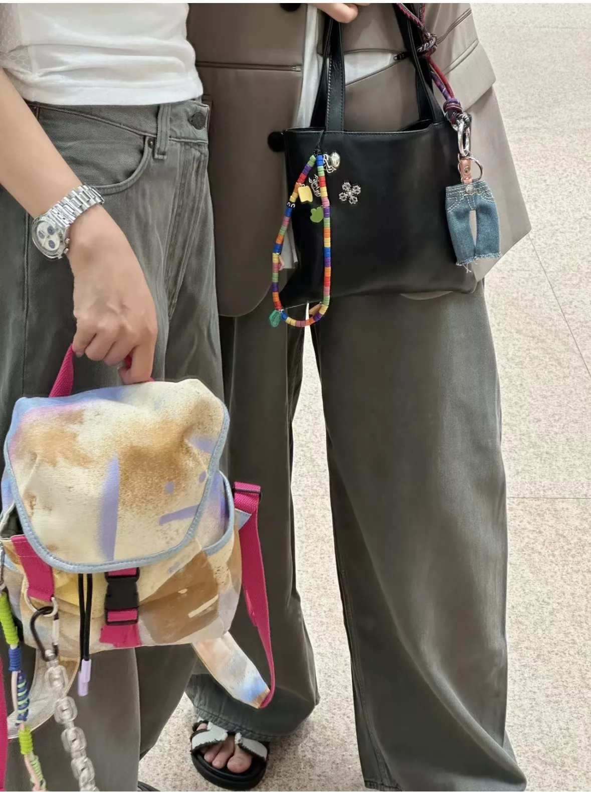 크롬하츠 실버 장식 블랙 레더 베일리 토트백 상세 이미지 19
