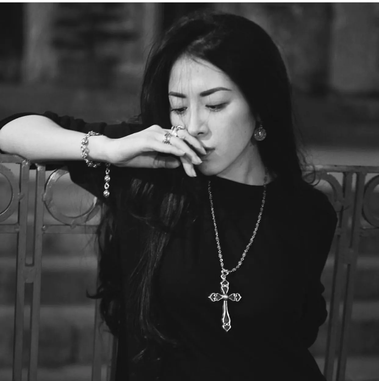 크롬하츠 하트 크로스 실버 펜던트 상세 이미지 16