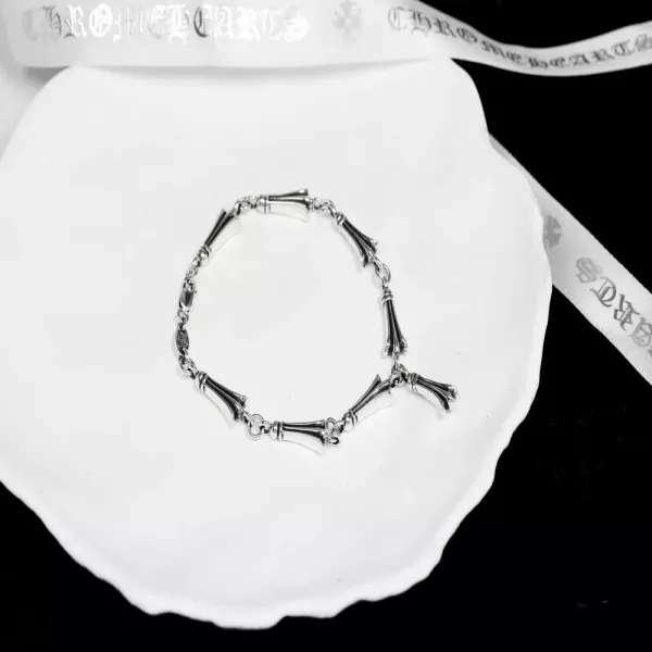 크롬하츠 페더 링크 925 실버 수공 팔찌