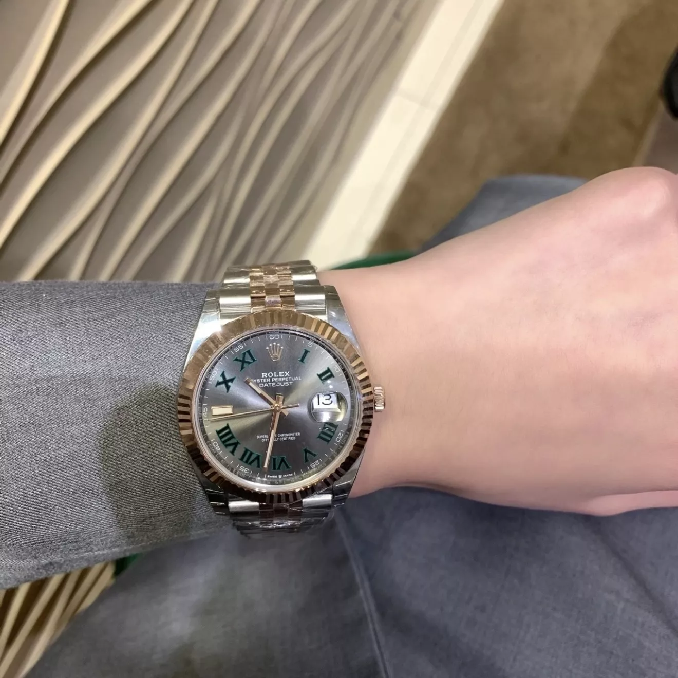롤렉스 로즈골드 로마 다이얼 36mm 메탈 시계 상세 이미지 13