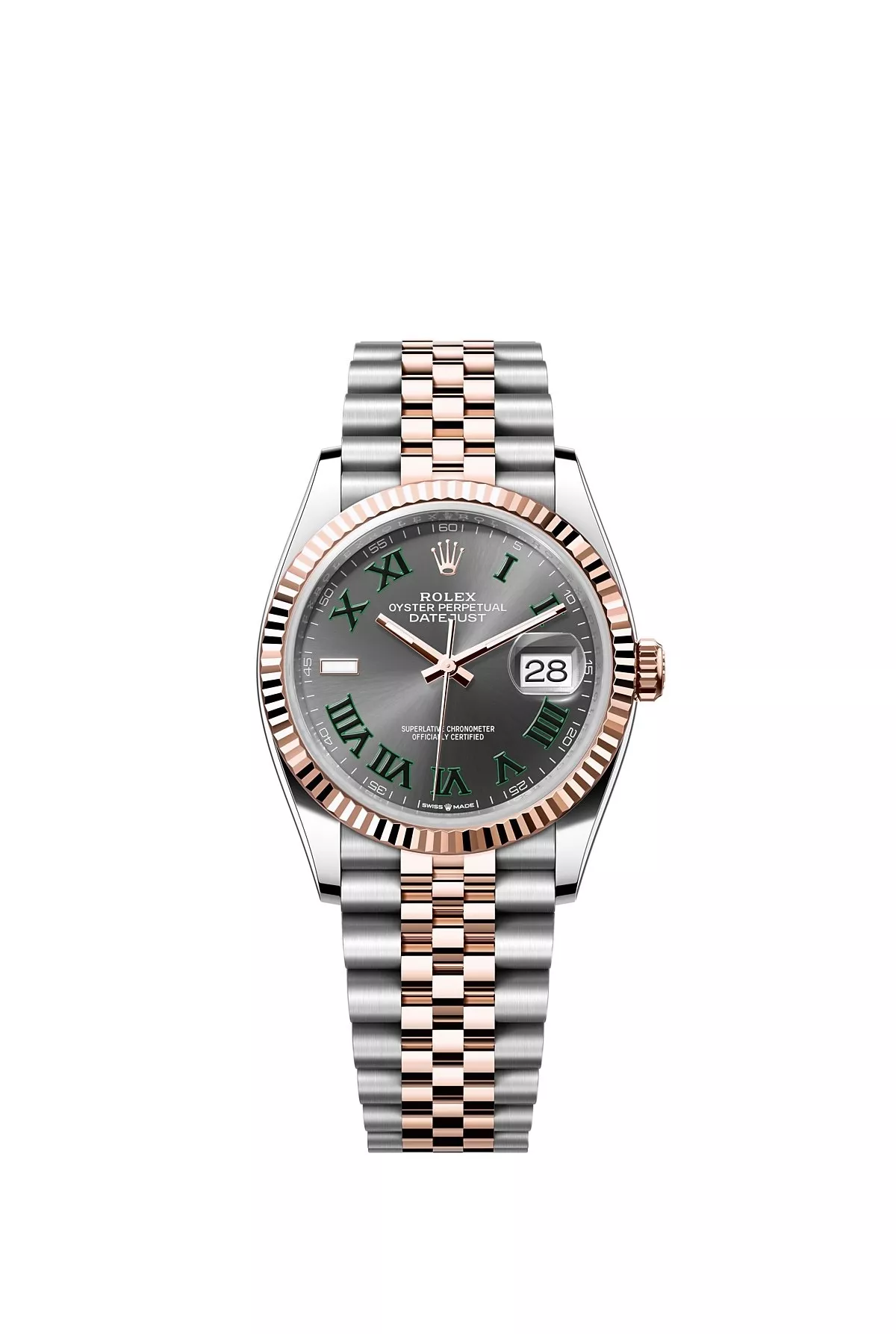 롤렉스 로즈골드 로마 다이얼 36mm 메탈 시계 상세 이미지 10